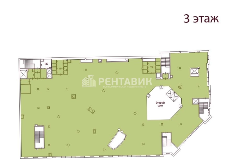 Офис Адмирал площадью 1495.8 квадратных метров