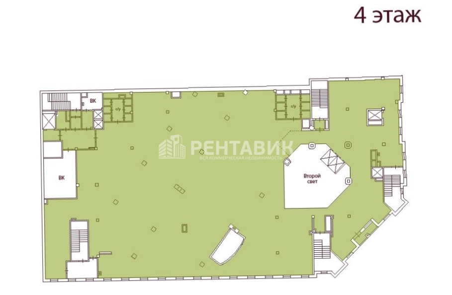 Офис Адмирал площадью 4358.7 квадратных метров