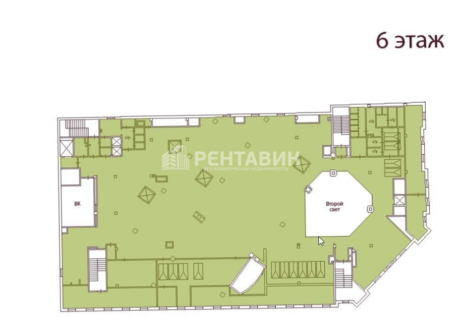 Офис Адмирал площадью 4358.7 квадратных метров