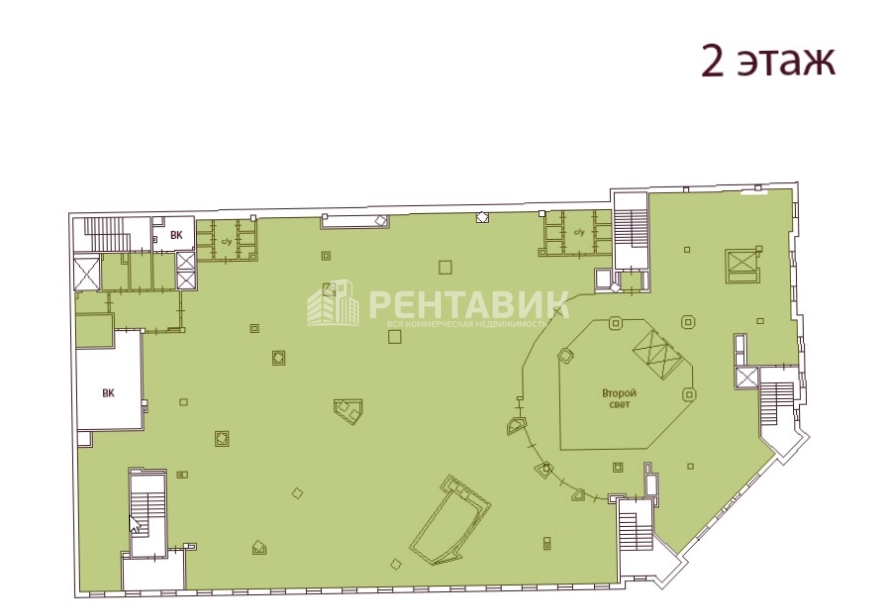 Офис Адмирал площадью 3104.3 квадратных метров