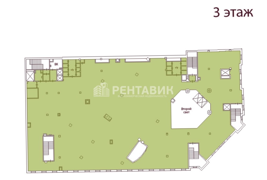 Офис Адмирал площадью 3104.3 квадратных метров