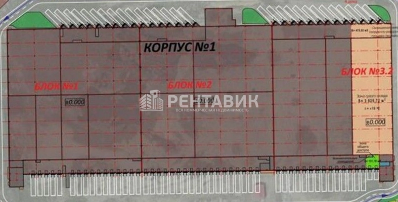 Склад РУСИЧ-Шушары площадью 2264 квадратных метров