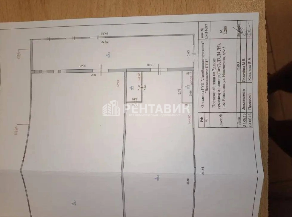 Склад Романовка, Инженерная, 8 площадью 3000 квадратных метров