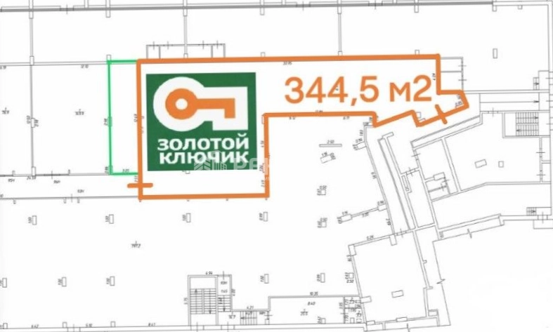 Помещение свободного назначения Континенты площадью 344.5 квадратных метров