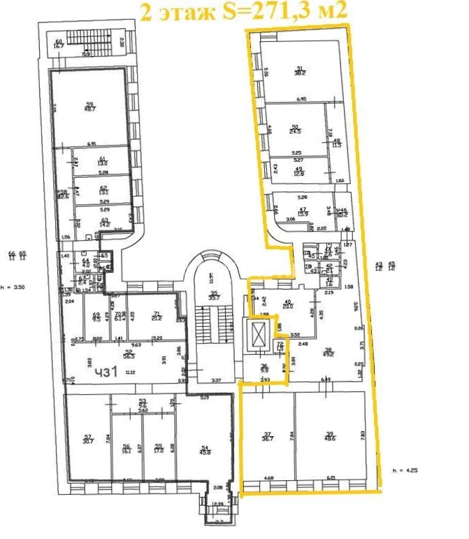 Офис Башкировъ площадью 542 квадратных метров