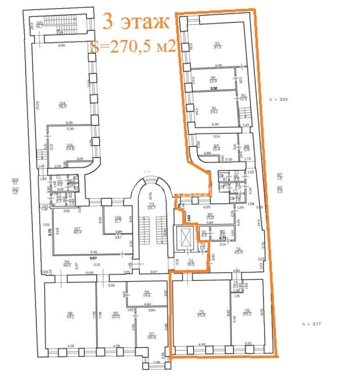 Офис Башкировъ площадью 542 квадратных метров