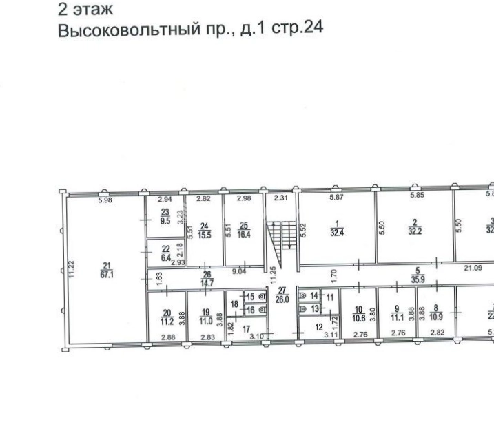 Здание целиком Высоковольтный 1с24 площадью 880 квадратных метров