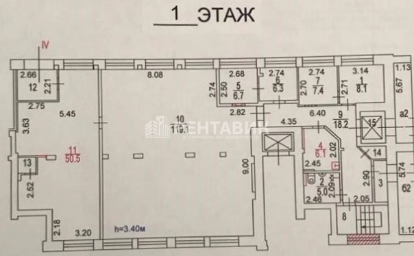 Помещение свободного назначения Самаринская, 1 площадью 518 квадратных метров