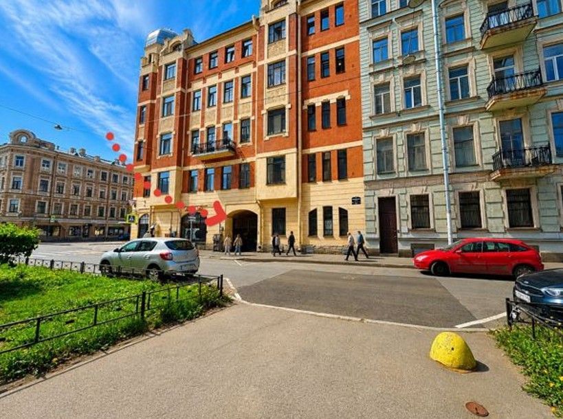 фасад дома, здание по адресу г Санкт-Петербург, ул Верейская, д 33