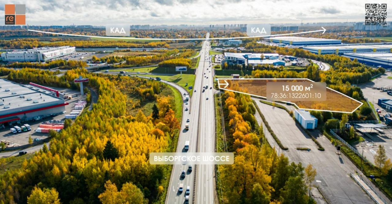 Фото земельного участка по адресу г Санкт-Петербург, поселок Парголово, Выборгское шоссе, д 362