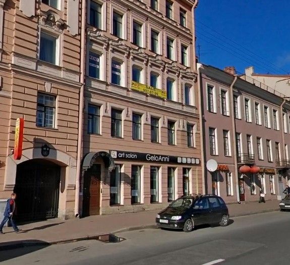 фасад дома, здание по адресу г Санкт-Петербург, пр-кт Римского-Корсакова, д 93