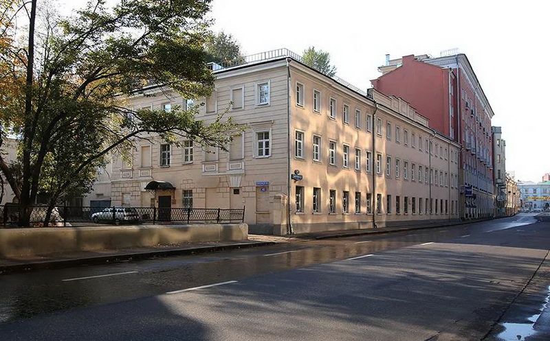 фасад дома, здание по адресу г Москва, ул Мясницкая, д 40 стр 1