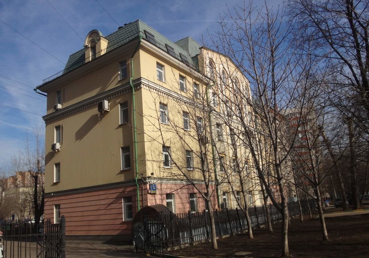 фасад дома, здание по адресу г Москва, ул 4-я Сокольническая, д 1А 