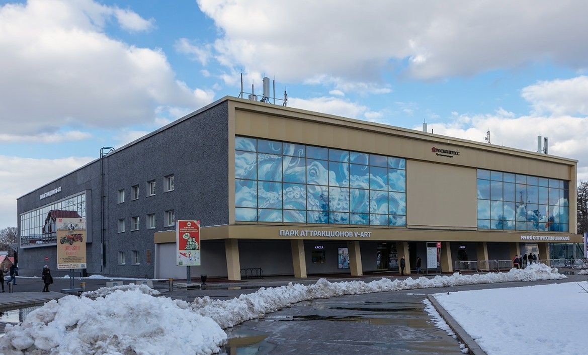 фасад дома, здание по адресу г Москва, пр-кт Мира, д 119 стр 55