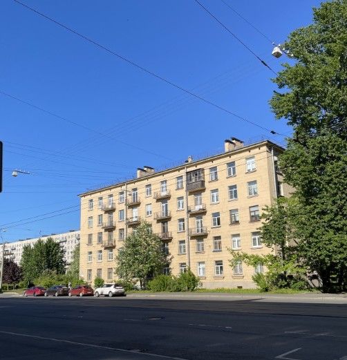 фасад дома, здание по адресу г Санкт-Петербург, Новочеркасский пр-кт, д 14