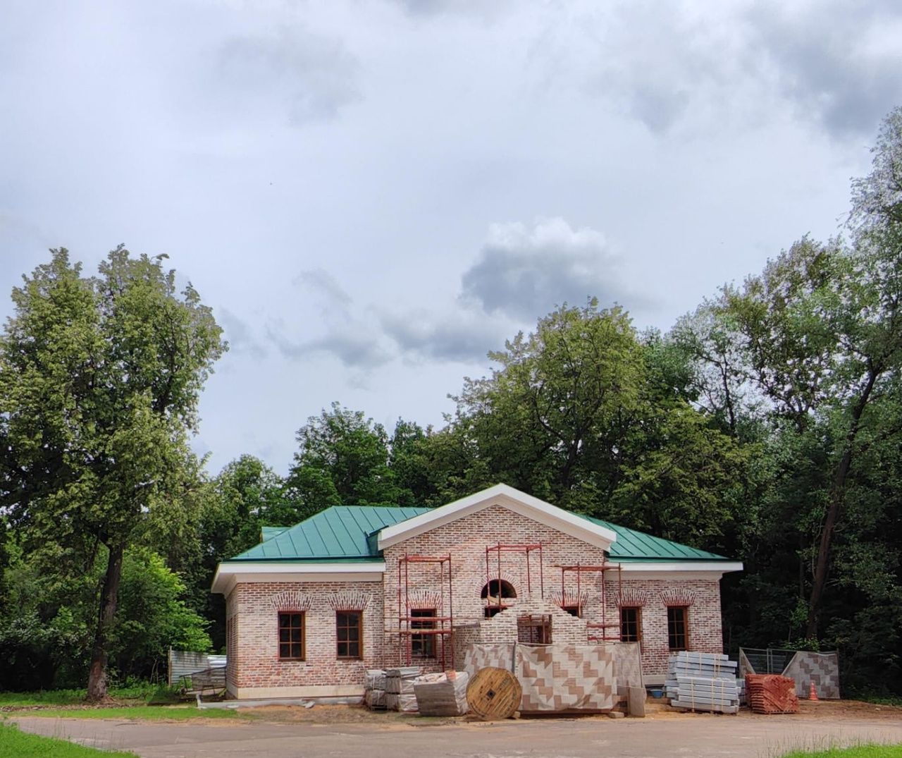 фасад дома, здание по адресу г Москва, парк Ворошиловский, д 5