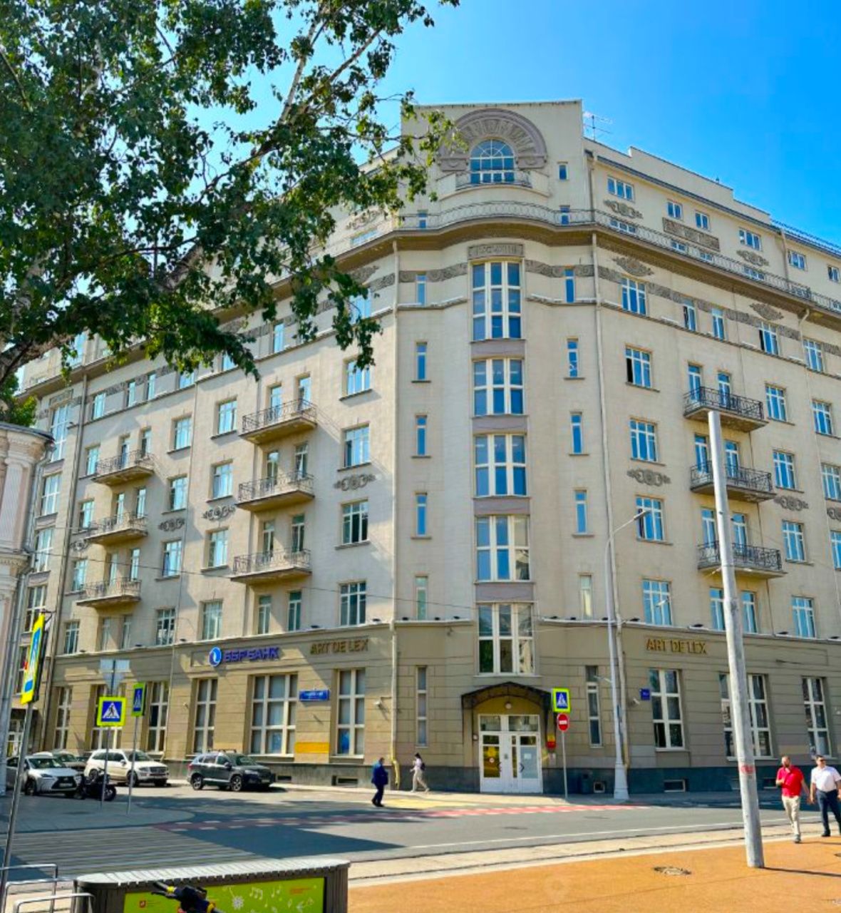 фасад дома, здание по адресу г Москва, Покровский б-р, д 4/17 стр 1