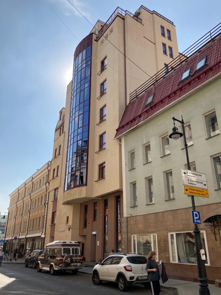 фасад дома, здание по адресу г Москва, ул Трубная, д 23 к 2 