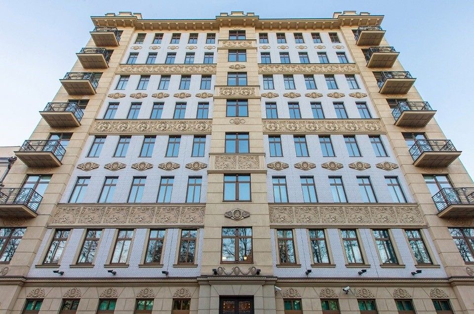фасад дома, здание по адресу г Москва, Гоголевский б-р, д 11