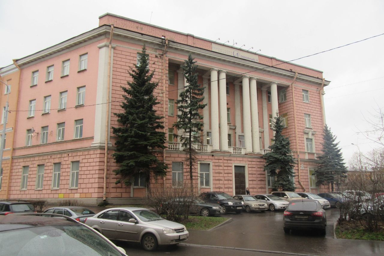фасад дома, здание по адресу г Санкт-Петербург, наб Обводного канала, д 14 литера Д