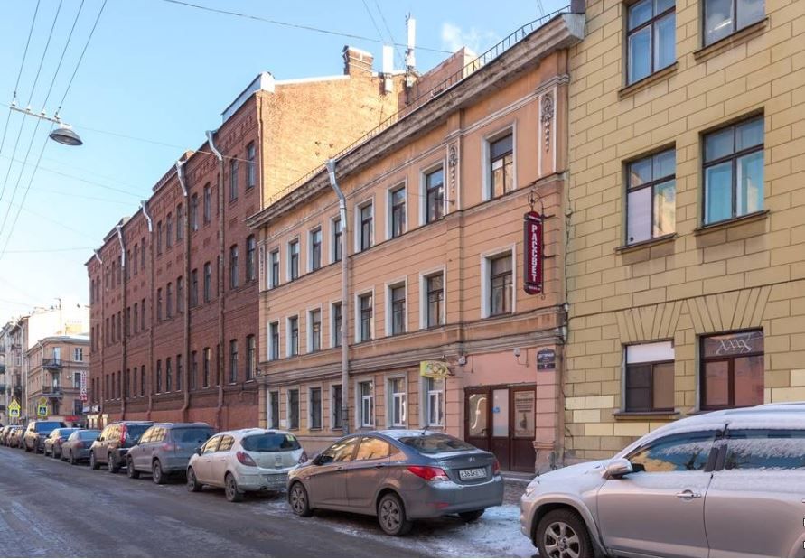 фасад дома, здание по адресу г Санкт-Петербург, ул Дегтярная, д 5-7 литера А
