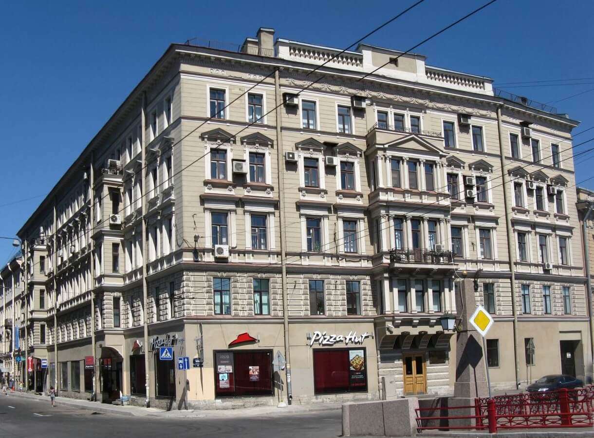 фасад дома, здание по адресу г Санкт-Петербург, ул Гороховая, д 16/71