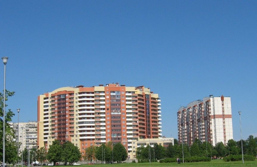 фасад дома, здание по адресу г Санкт-Петербург, ул Маршала Тухачевского, д 23 стр 1