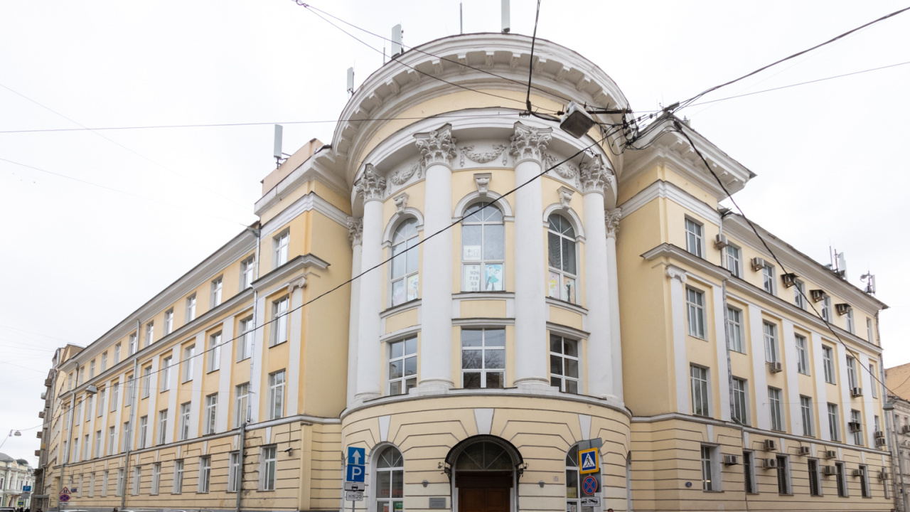 фасад дома, здание по адресу г Москва, Подсосенский пер, д 20 стр 1 