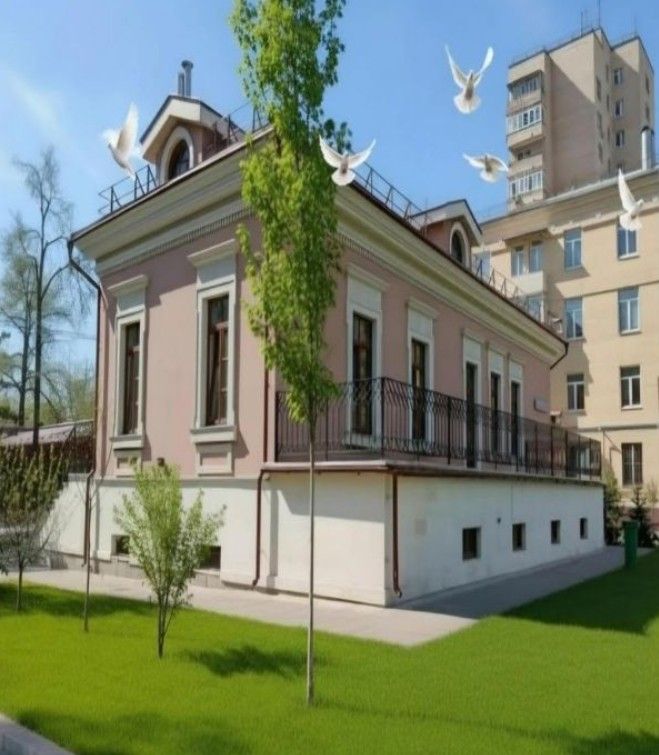 фасад дома, здание по адресу г Москва, Средний Трёхгорный пер, д 6/20 стр 1