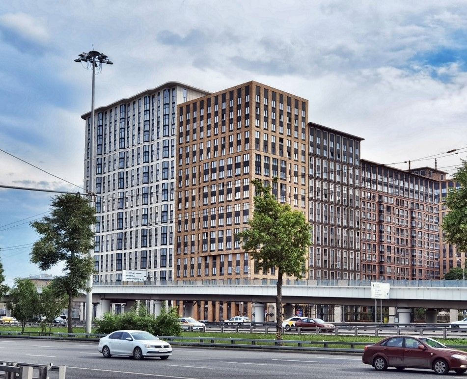 фасад дома, здание по адресу г Москва, Ленинградский пр-кт, д 29 к 1 