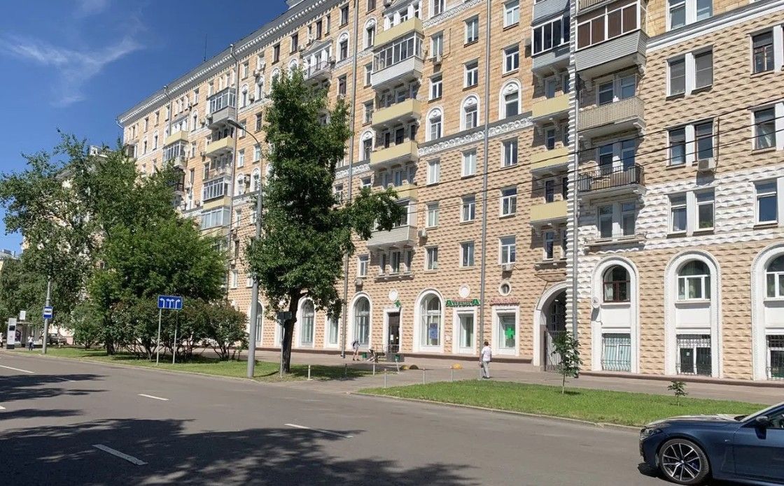 фасад дома, здание по адресу г Москва, ул Новопесчаная, д 23 к 4