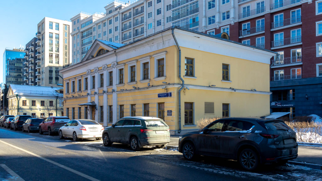 фасад дома, здание по адресу г Москва, 3-й Люсиновский пер, д 5 