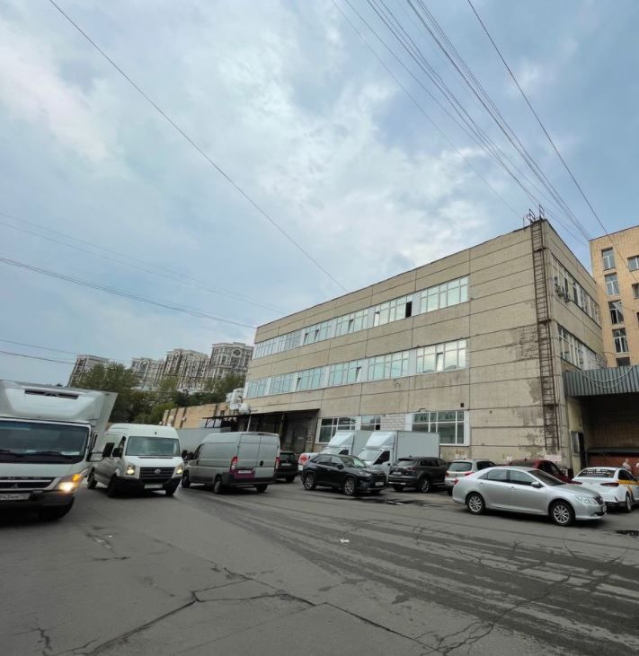 фасад дома, здание по адресу г Москва, 2-й Хорошёвский проезд, д 7 стр 1