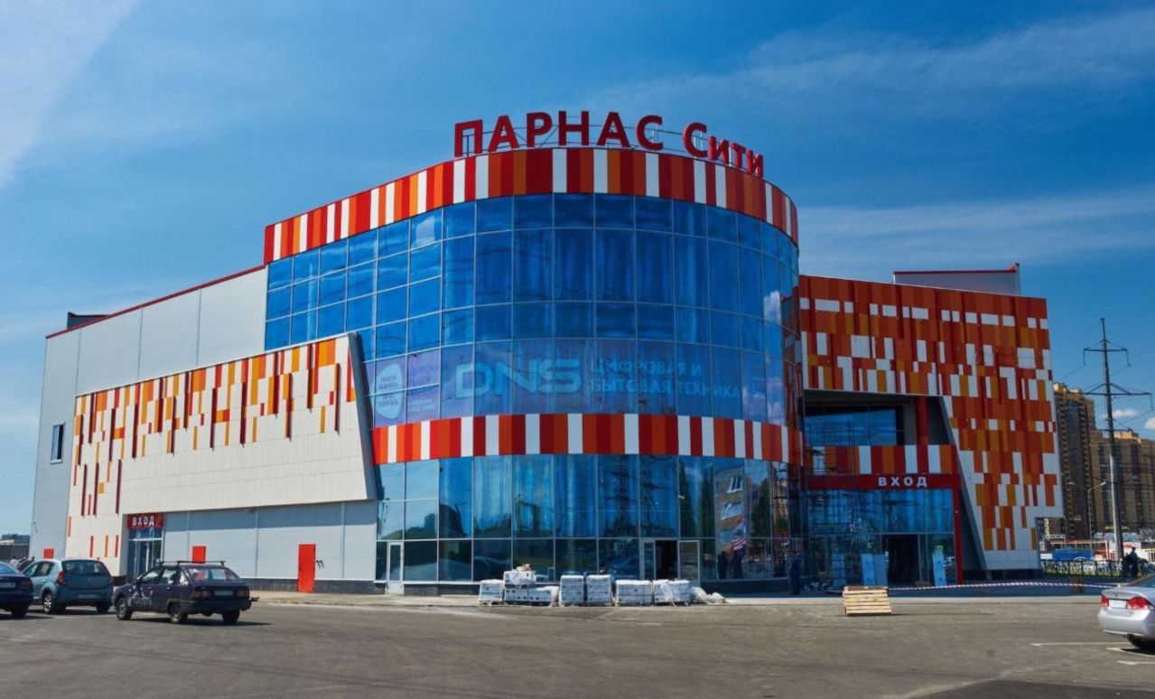 фасад дома, Бизнес-центр Парнас Сити по адресу г Санкт-Петербург, поселок Парголово, ул Михаила Дудина, д 6 к 1