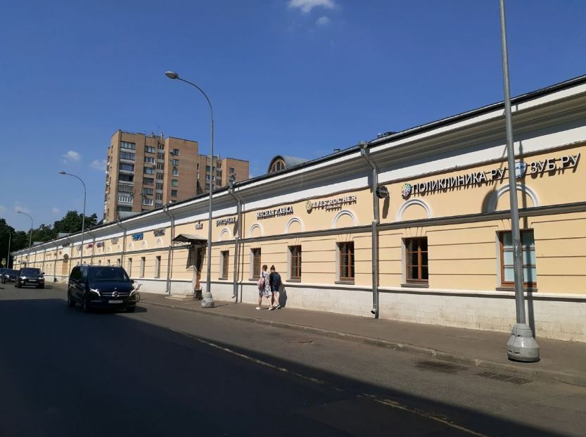 фасад дома, здание по адресу г Москва, Комсомольский пр-кт, д 24 стр 1