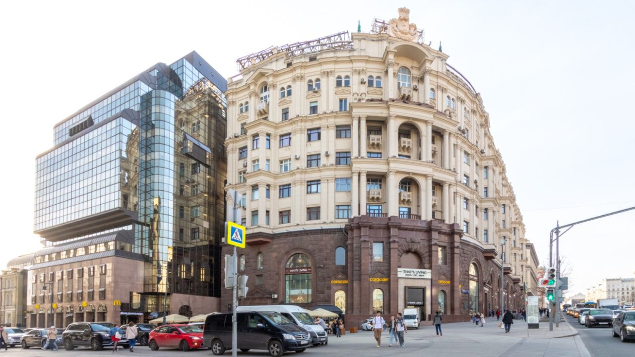 фасад дома, здание по адресу г Москва, ул Тверская, д 9 