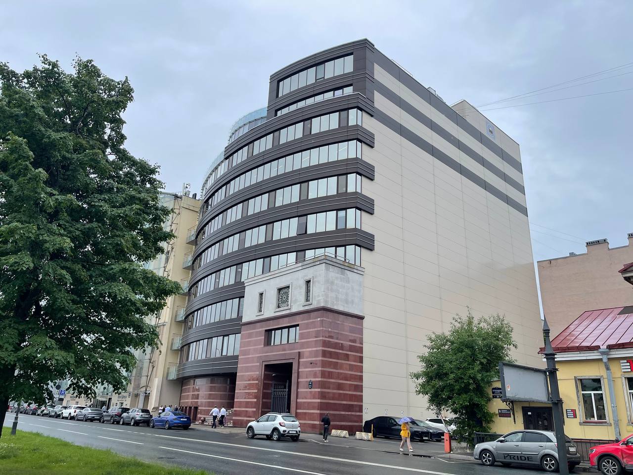 фасад дома, здание по адресу г Санкт-Петербург, Петроградская наб, д 22