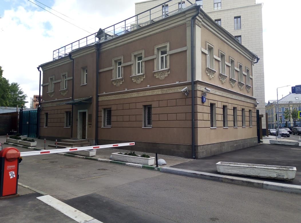 фасад дома, здание по адресу г Москва, 2-й Спасоналивковский пер, д 8