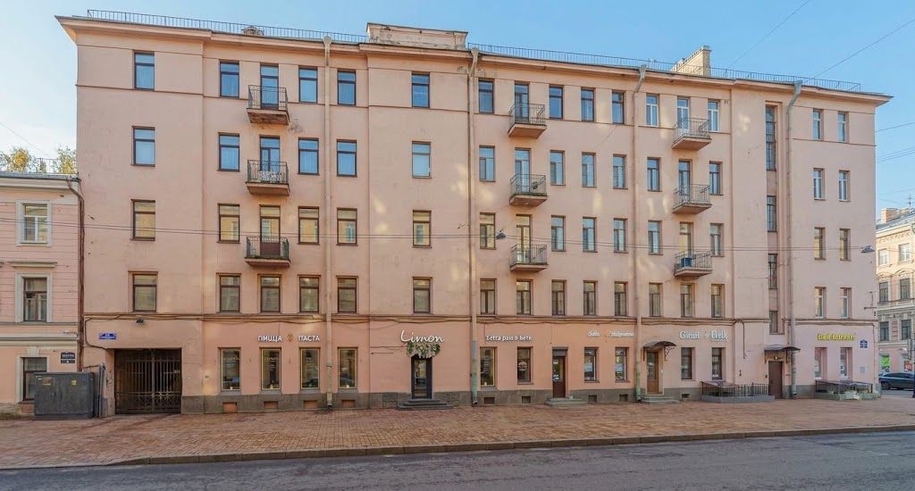 фасад дома, здание по адресу г Санкт-Петербург, пр-кт Чернышевского, д 10
