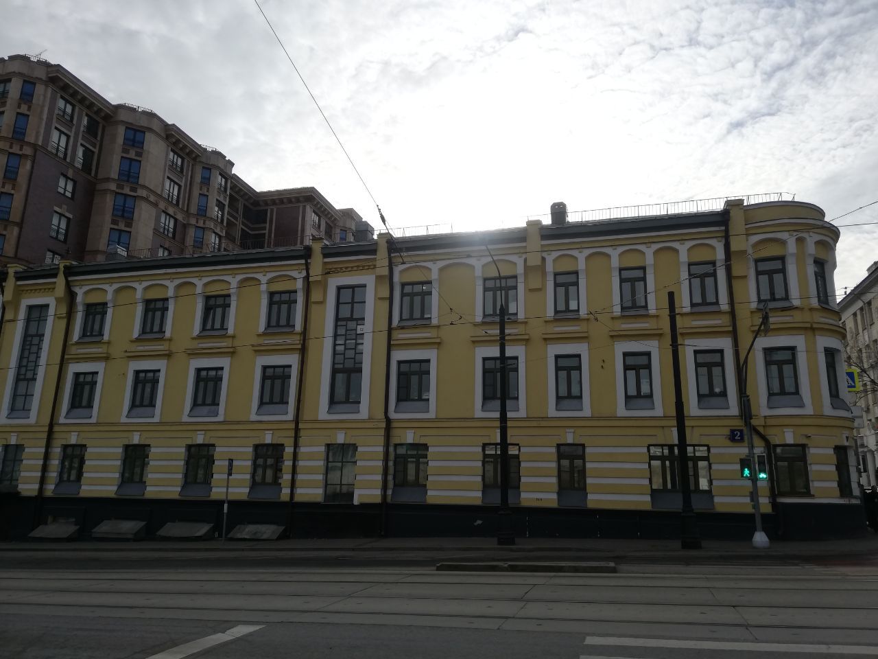 фасад дома, здание по адресу г Москва, Костомаровский пер, д 2