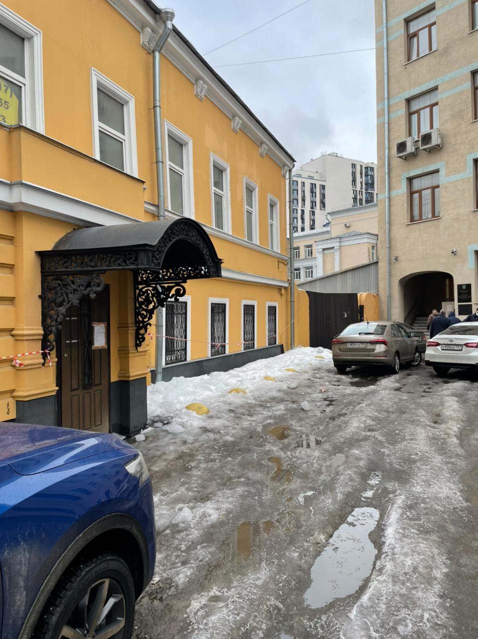 фасад дома, здание по адресу г Москва, 1-й Коптельский пер, д 18 стр 1 