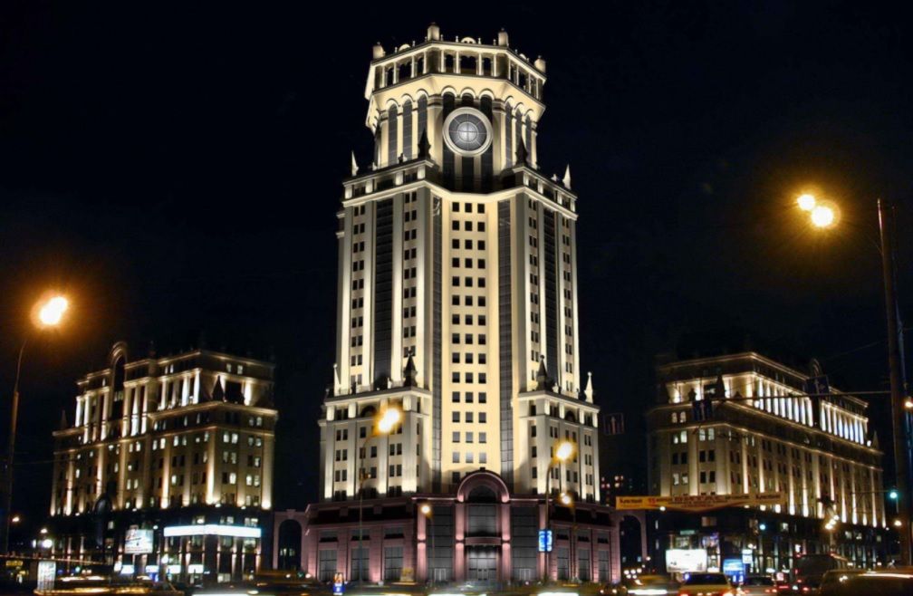фасад дома, здание по адресу г Москва, Павелецкая пл, д 2 стр 3
