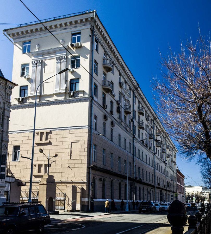 фасад дома, здание по адресу г Москва, Чистопрудный б-р, д 2