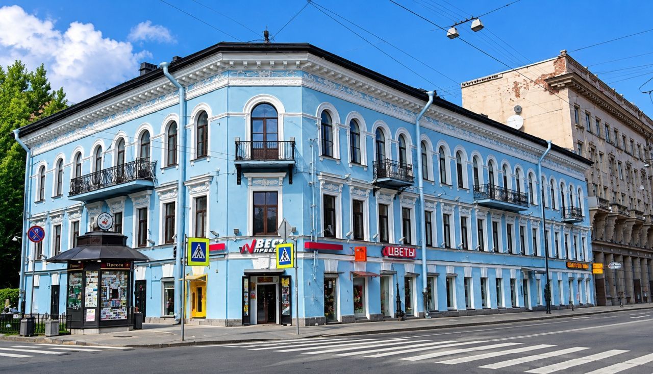 фасад дома, здание по адресу г Санкт-Петербург, Суворовский пр-кт, д 10