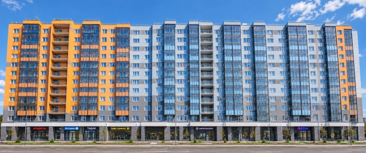 фасад дома, здание по адресу г Санкт-Петербург, Пискарёвский пр-кт, д 165 к 1 стр 1 
