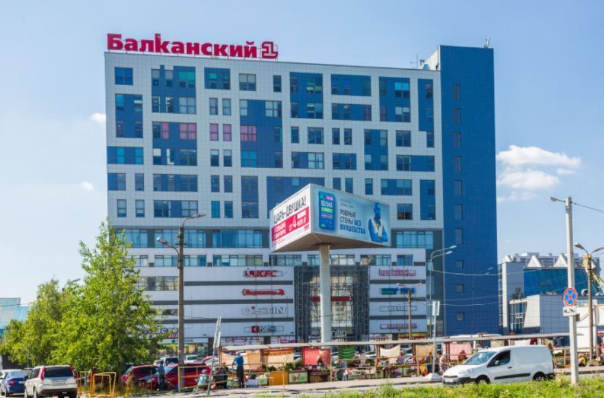 фасад дома, здание по адресу г Санкт-Петербург, Балканская пл, д 5 литера В