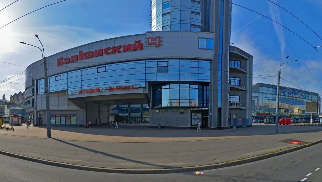 фасад дома, здание по адресу г Санкт-Петербург, Балканская пл, д 5 литера В