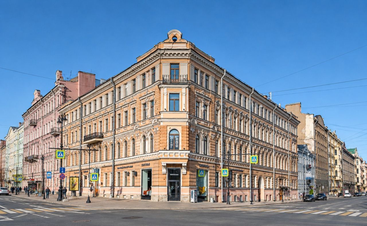 фасад дома, здание по адресу г Санкт-Петербург, ул Жуковского, д 63