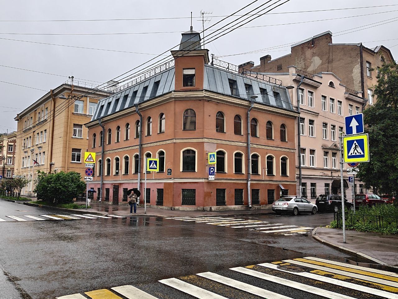 фасад дома, Бизнес-центр Клинский, 5-17 по адресу г Санкт-Петербург, Клинский пр-кт, д 5/17