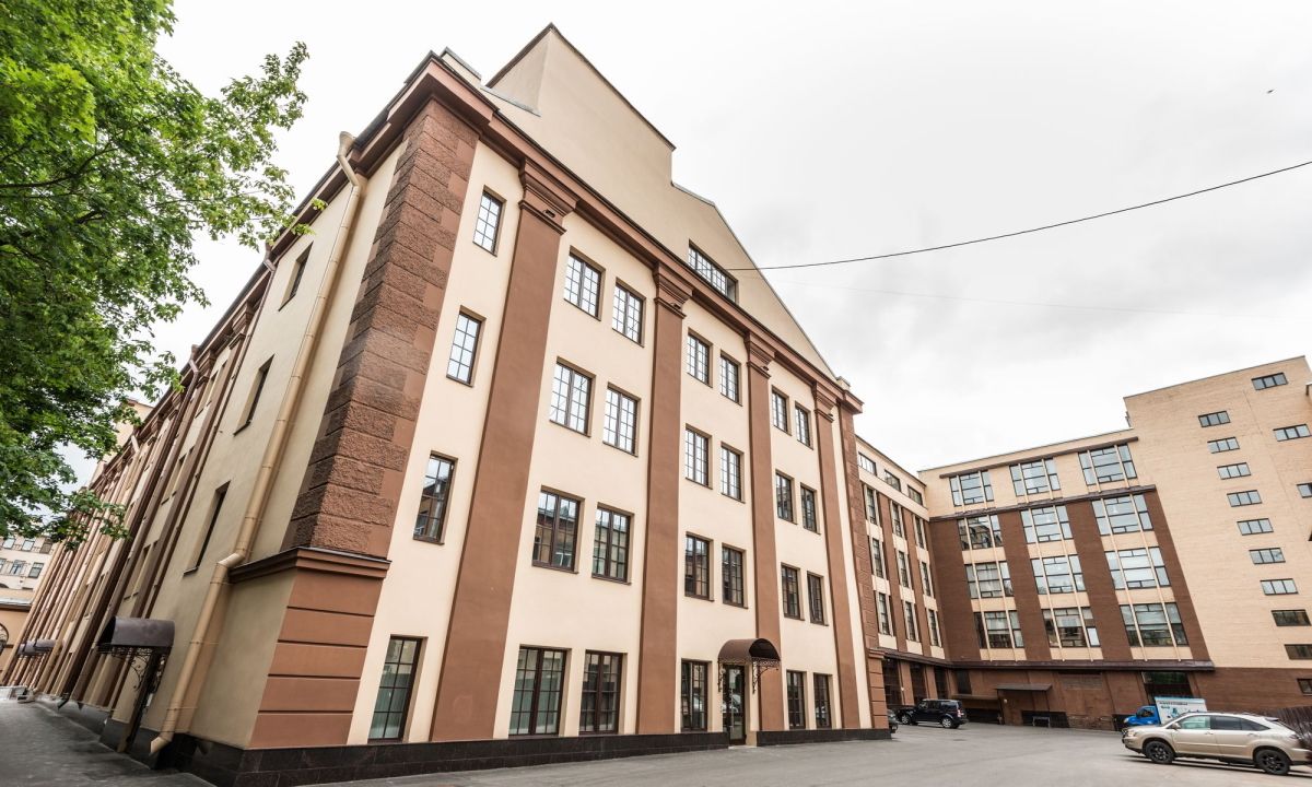 фасад дома, здание по адресу г Санкт-Петербург, Чкаловский пр-кт, д 50